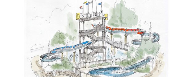 Disneyland Hotel pool to receive monorail-themed water slides Disneyland Hotel pool to receive monorail-themed water slides