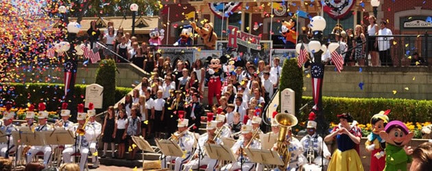 Large crowds and special guests help Disneyland celebrate its 55th birthday