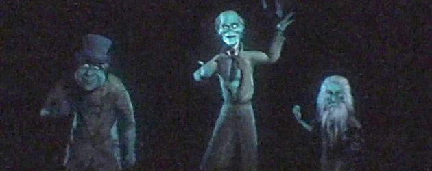 Video Update: Hitchhiking Ghosts animatronics replaced, for now, by computer-generated projections in Disney’s Haunted Mansion Video Update: Hitchhiking Ghosts animatronics replaced, for now, by computer-generated projections in Disney’s Haunted Mansion