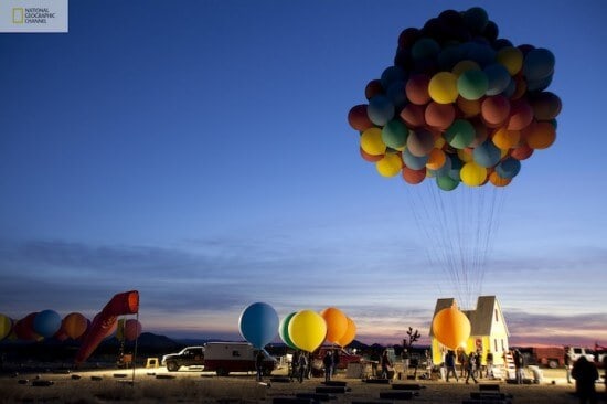 Recreação da casa do "Up!"