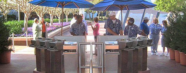 Walt Disney World tests faster theme park entry barcode scanners in place of turnstiles at Epcot Walt Disney World tests faster theme park entry barcode scanners in place of turnstiles at Epcot