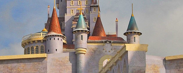 Behind-the-scenes look at Beast’s castle, part of the New Fantasyland in the Magic Kingdom at Walt Disney World Behind-the-scenes look at Beast’s castle, part of the New Fantasyland in the Magic Kingdom at Walt Disney World