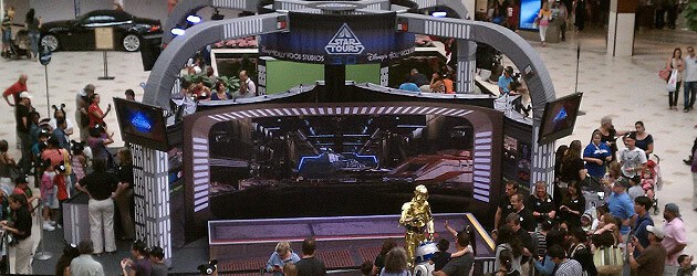 Disney debuts Star Tours 2 mall tour in Miami, featuring photo op, Mickey ears and new mobile web site Disney debuts Star Tours 2 mall tour in Miami, featuring photo op, Mickey ears and new mobile web site