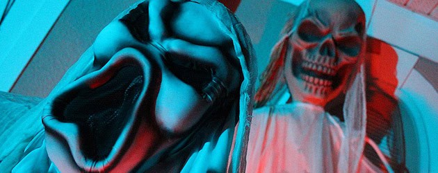 Halloween 2011 home haunt at Inside the Magic HQ inspired by theme parks, with new decorations, animatronics and scares