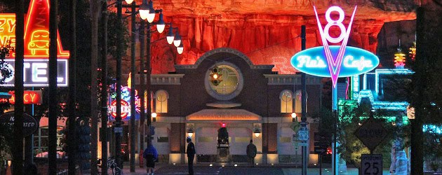 Video Preview: Cars Land glows after dark as Radiator Springs is radiantly lit by colorfully animated neon at Disneyland Video Preview: Cars Land glows after dark as Radiator Springs is radiantly lit by colorfully animated neon at Disneyland