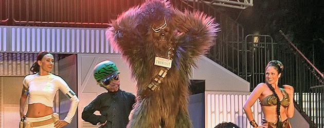 Video: Dance-Off with the Star Wars Stars 2012 has Chewbacca, Slave Leia groovin’ to LMFAO at Walt Disney World