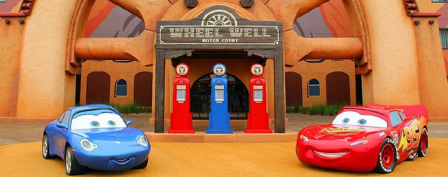 Inside the Cars wing of Disney’s Art of Animation Resort where Walt Disney World guests can lounge at the Cozy Cone Motel Inside the Cars wing of Disney’s Art of Animation Resort where Walt Disney World guests can lounge at the Cozy Cone Motel