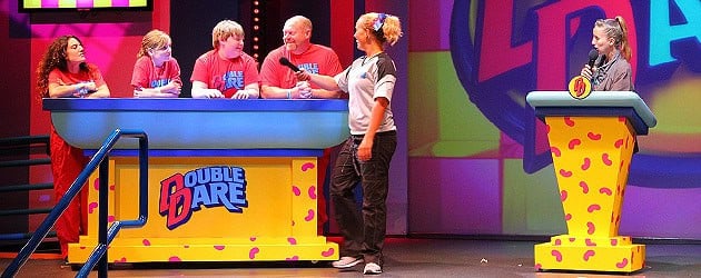 Double Dare Live brings back all the fun of the classic Nickelodeon game show, now on stage at Nick Hotel in Orlando