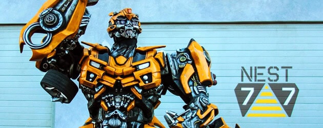 Talking Optimus Prime and Bumblebee meet guests at Universal Orlando as Transformers: The Ride 3D store opens Talking Optimus Prime and Bumblebee meet guests at Universal Orlando as Transformers: The Ride 3D store opens