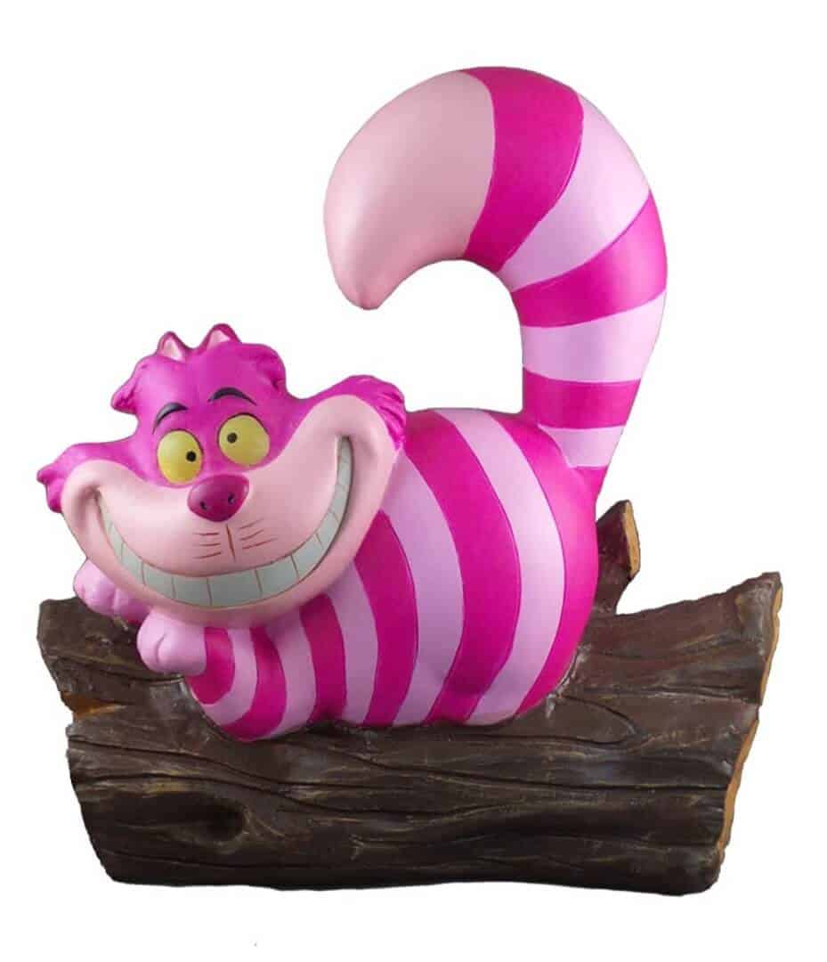 Disney Alice in Wonderland Cheshire Cat Solar LED garden statue
