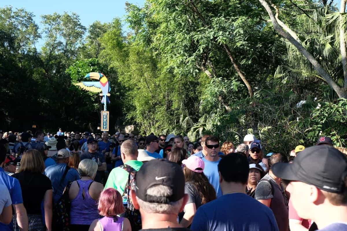 VIDEO: Massive opening day line for 'Pandora - The World of Avatar