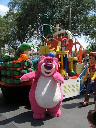 Lotso dancing during Block Party Bash