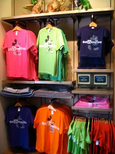 Colorful Walt Disney World shirts