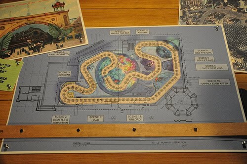 The Little Mermaid: Ariel's Adventure ride layout