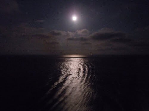 Moon over the ocean - Disney Dream