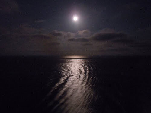 Moon over the ocean - Disney Dream