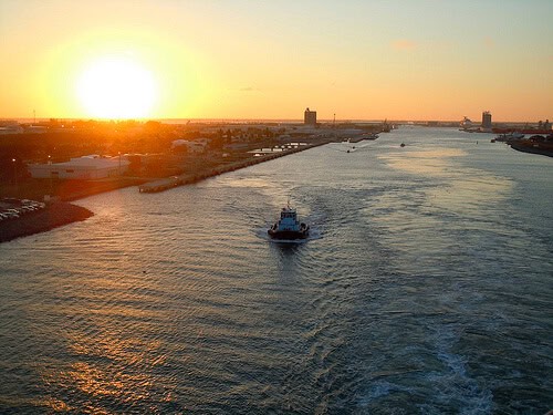 Port Canaveral sunset - Disney Dream