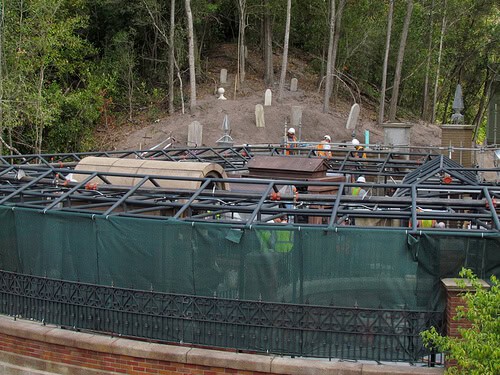 The Haunted Mansion crypt addition