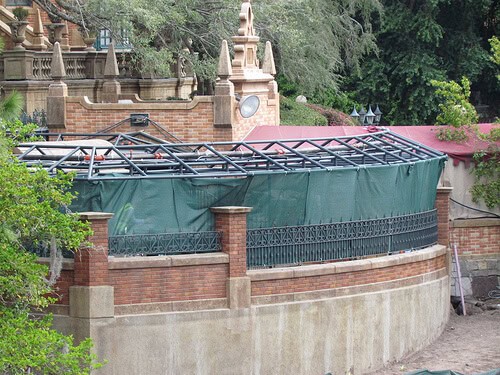 The Haunted Mansion crypt addition