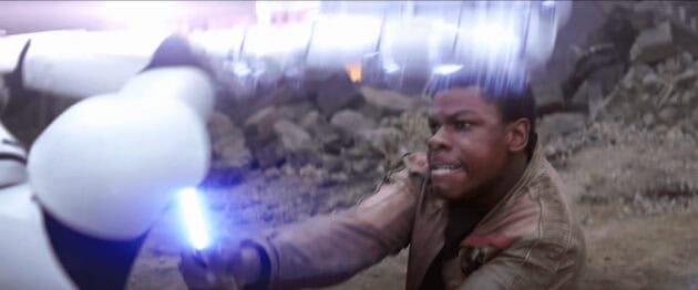 Finn lightsaber Force Awakens