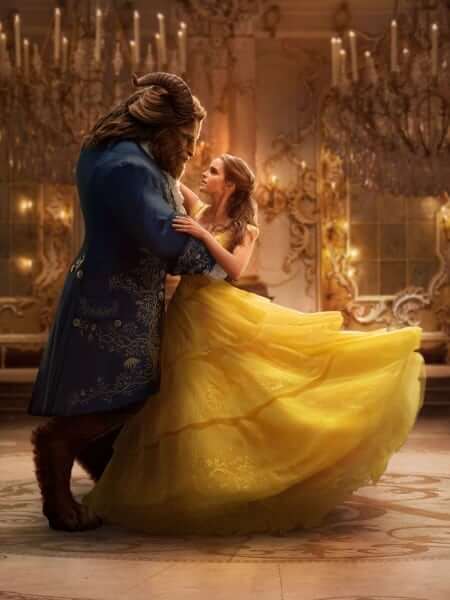 Belle (Emma Watson) comes to realize that underneath the hideous exterior of the Beast (Dan Stevens) there is the kind heart of a Prince in Disney's BEAUTY AND THE BEAST, a live-action adaptation of the studio's animated classic directed by Bill Condon. © 2016 Disney Enterprises inc. All Rights Reserved.