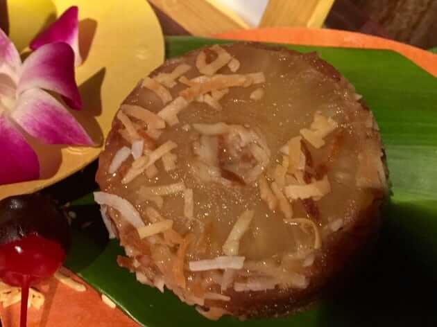 Volcano Bay Chocolate Pineapple Upside Down Cake